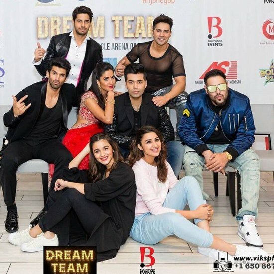 Bollywood Dream Team 2016: Katrina, Alia, Sidharth, Varun, Parineeti, Aditya Roy Kapur US tour in August Bollywood Dream Team USA as one big happy family